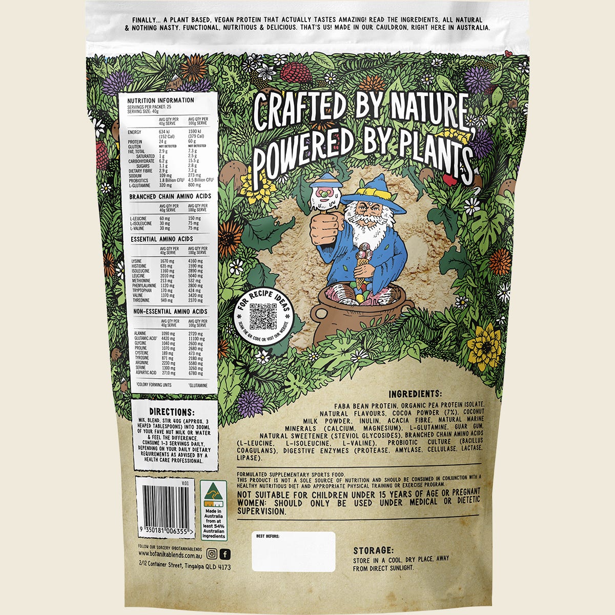 Botanika Blends Plant Protein Bubble O'Wiz 1kg