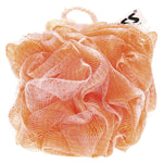 Extra thick mesh flower sponge for body care in blue, designed for gentle exfoliation and rich lather.