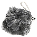 Extra thick mesh flower sponge for body care in green, designed for gentle exfoliation and rich lather.
