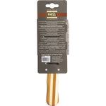 Large oval bamboo hair brush with natural bristles and a wooden handle on a white background.