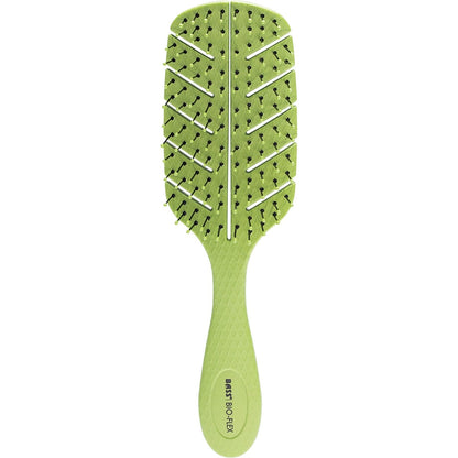 Bass Brushes Bio-Flex Detangler Hair Brush Green(Made from natural plant starch) Payless 4 Organics