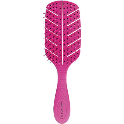 Bass Brushes Bio-Flex Detangler Hair Brush Pink(Made from natural plant starch) Payless 4 Organics