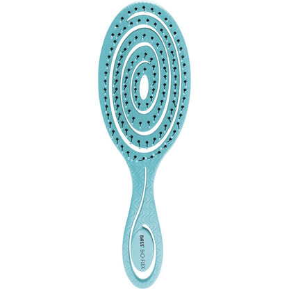Bass Brushes Bio-Flex Detangler Hair Brush Teal(Made from natural plant starch) Payless 4 Organics