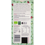 Bennetto Organic Dark Mint 80g chocolate bar with colorful Beryl-spangled Tanager bird illustrations.