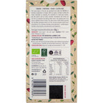Back of Bennetto Organic Toasted Hazelnut chocolate wrapper showing nutritional information and ingredients list.