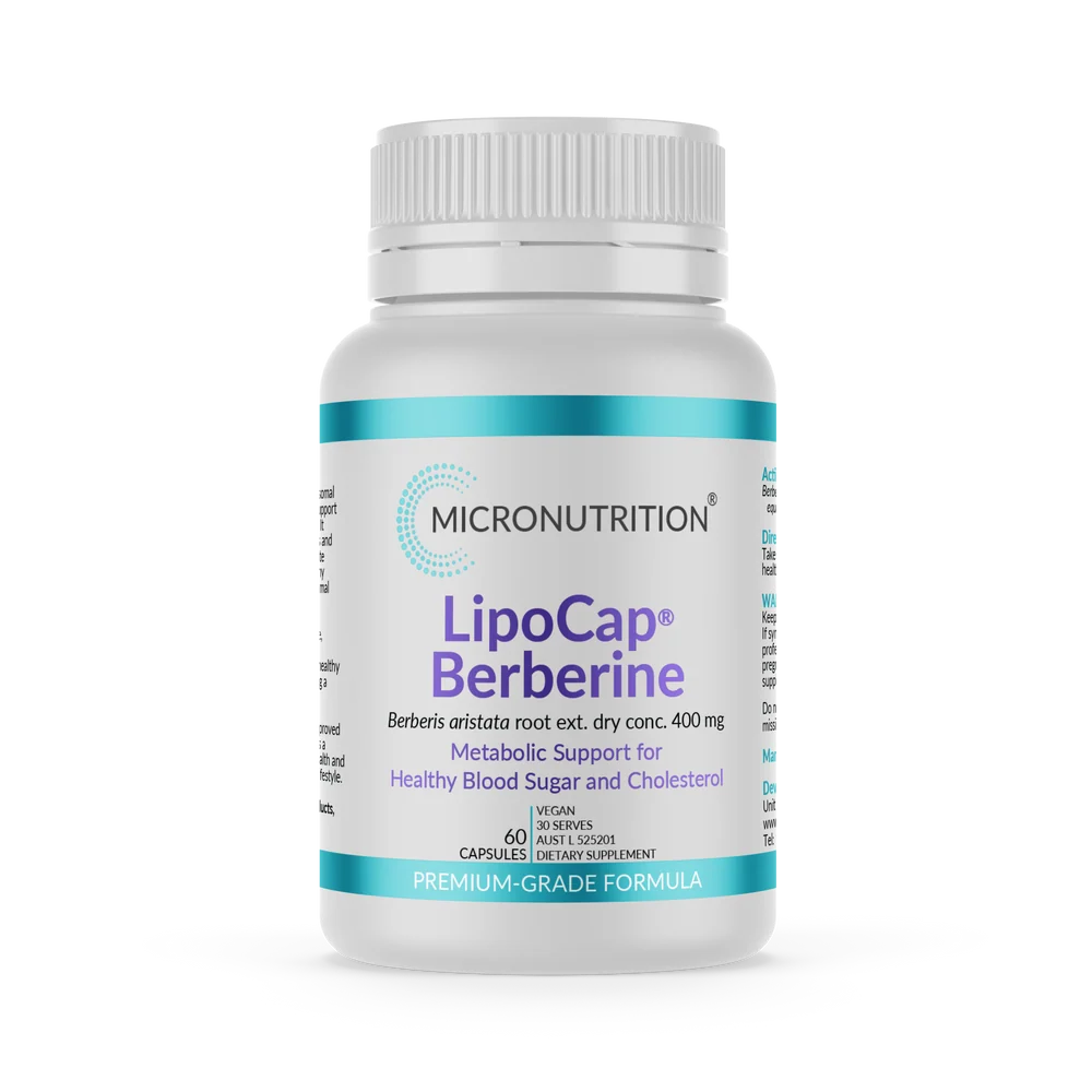 Micronutrition Lipocap Berberine 400mg 60 Vege Capsules