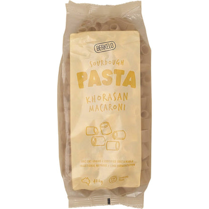 Berkelo Sourdough Pasta Khorasan Macaroni 400g Payless 4 Organics