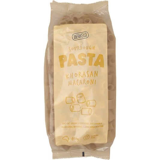 Berkelo Sourdough Pasta Khorasan Macaroni 400g Payless 4 Organics
