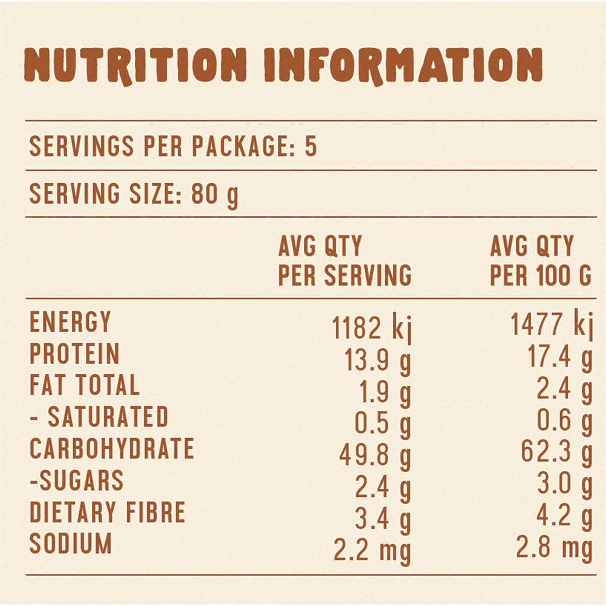 Side view of a 400g bag of Berkelo Sourdough Wholewheat Shells pasta with a brown botanical label.
