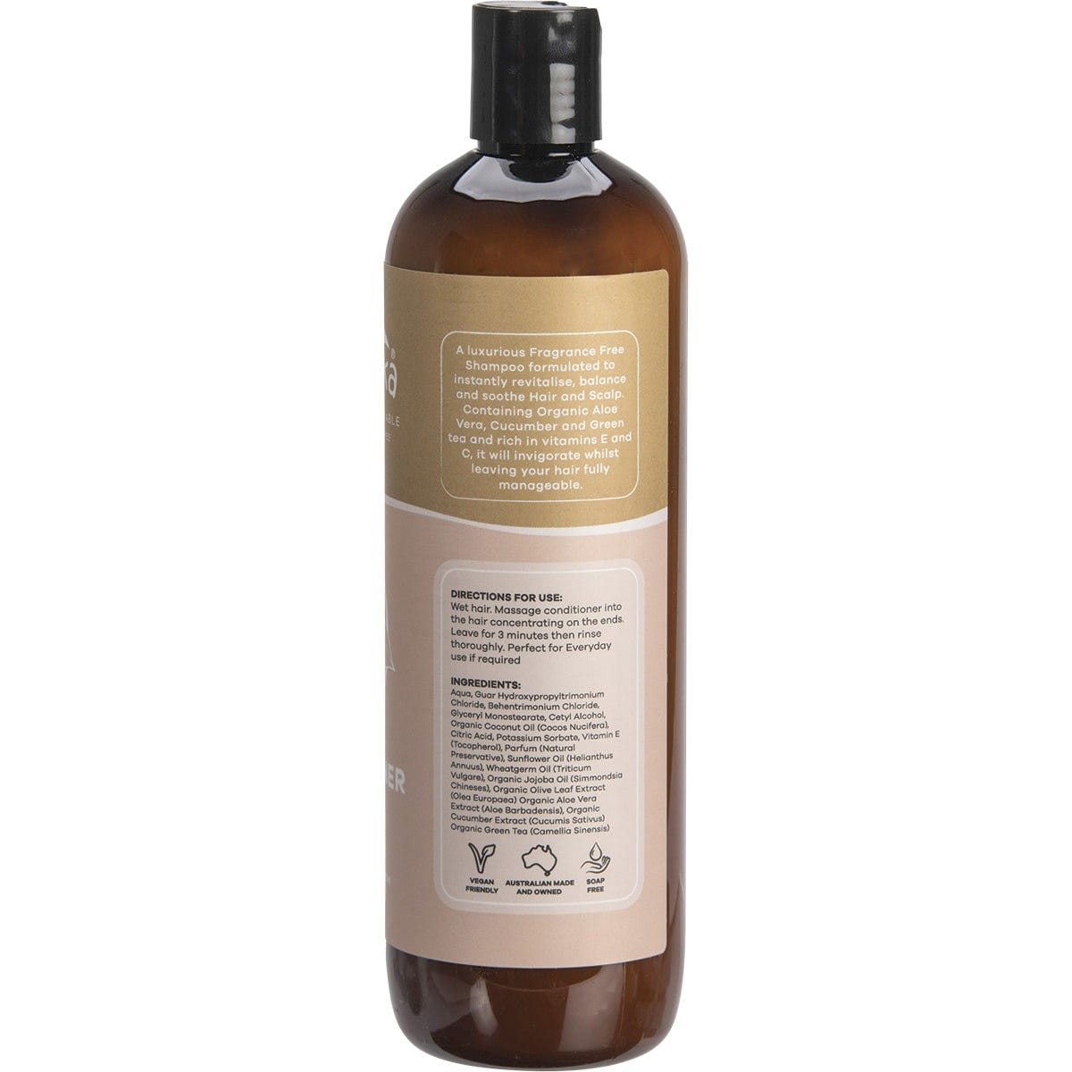 500ml bottle of Biologika Sensitive Conditioner with organic aloe vera, cucumber, and green tea on a white background.
