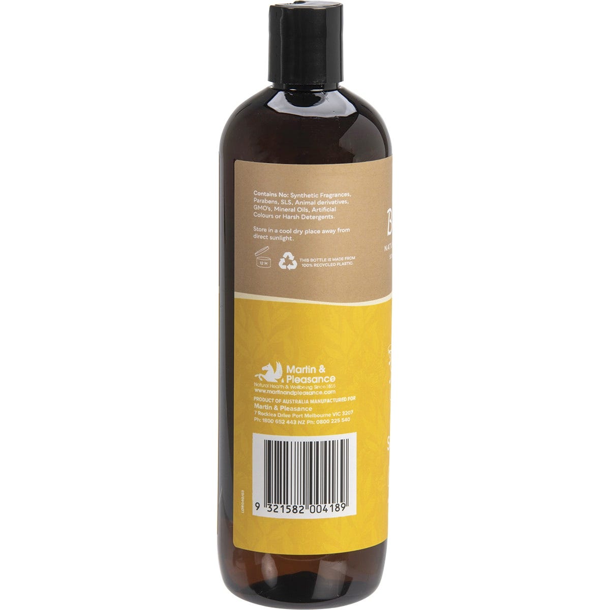 Biologika 500ml Cleansing Lemon Myrtle Shampoo bottle with a black pump dispenser against a white background.