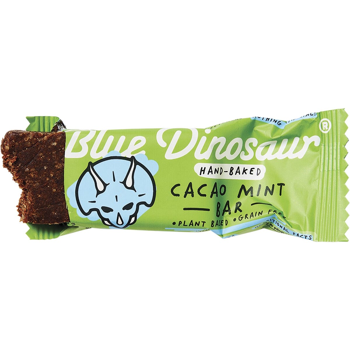 Blue Dinosaur Hand-Baked Bar Cacao Mint 45g (Pack of 12) Payless 4 Organics