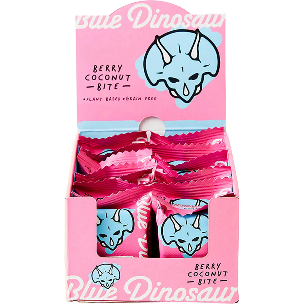 Blue Dinosaur Hand-Baked Bite Berry & Coconut 30g (Pack of 18) Payless 4 Organics
