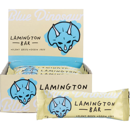 Blue Dinosaur Lamington Snack Bar 45g (Pack of 12) Payless 4 Organics