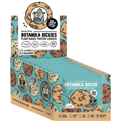 Botanika Blends Botanika Bickie Protein Cookie Choc Chip 60g (Pack of 12) Payless 4 Organics