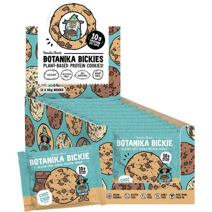 Botanika Blends Botanika Bickie Protein Cookie Choc Chip 60g (Pack of 12) Payless 4 Organics