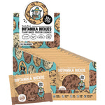 Botanika Blends Choc Choc Boom protein cookie 60g in a blue and orange wrapper on a white background.