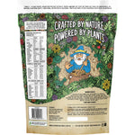 Back of Botanika Blends Choc Peanut Butter 1kg tub showing nutritional panel and ingredients on a white background.