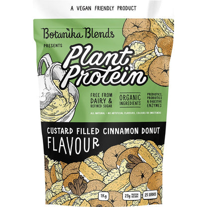 Botanika Blends Plant Protein Custard Filled Cinnamon Donut 1kg Payless 4 Organics