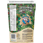 1kg tub of Botanika Blends Cinnamon Donut plant protein on a white background with a brown and white label.
