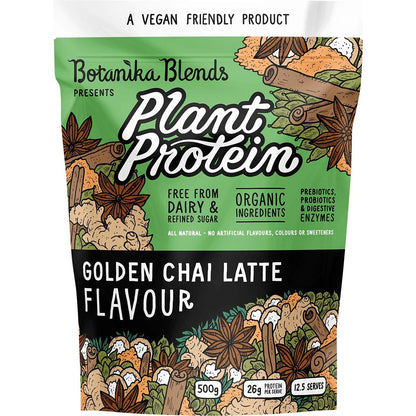 Botanika Blends Plant Protein Golden Chai Latte 500g Payless 4 Organics