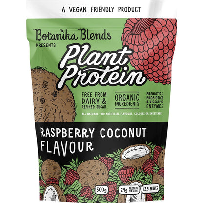 Botanika Blends Plant Protein Raspberry Coconut 500g Payless 4 Organics