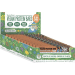 Back of Botanika Blends Choc Hazelnut protein bar wrapper with nutrition facts, ingredients, and storage instructions.