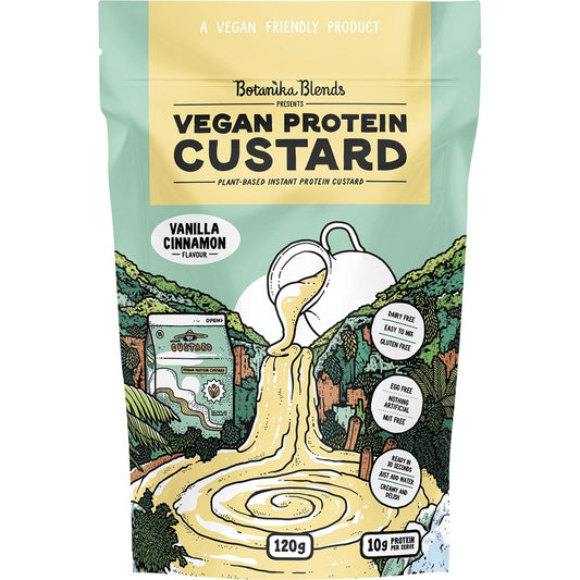 Botanika Blends Vegan Protein Custard Vanilla Cinnamon 120g Payless 4 Organics