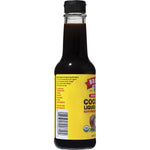 296ml glass bottle of Bragg Organic Coconut Liquid Aminos seasoning against a plain white background.
