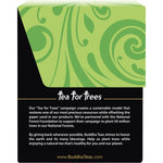 Side view of a Buddha Teas Divine Immunity Blend box highlighting organic ingredients and the tagline "Tea for Wellness."