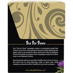 18-pack box of Buddha Teas Organic Milk Thistle Tea featuring a purple thistle illustration on a white background.