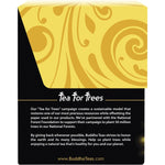 18 pack of Buddha Teas Organic Zen Cleanse Blend herbal tea bags with purple and green design on a white background.