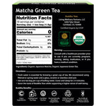 A 18-pack box of Buddha Teas Organic Matcha Green Tea with a green tea cup illustration and Zen-inspired branding.