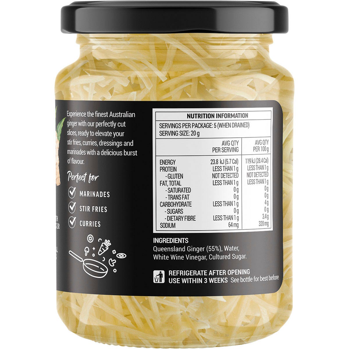 Buderim Ginger Australian Ready Cut Ginger 200g Payless 4 Organics