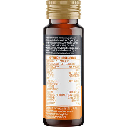 Buderim Ginger BioActive+ Immunity Shot 50ml (Pack of 10) Payless 4 Organics