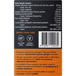 Buderim Ginger BioActive+ Nausea Relief 7-pack box with a yellow and white design on a white background.