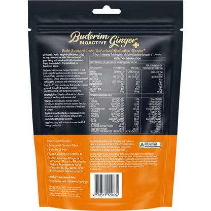 Buderim Ginger Bioactive + Daily Nutrient Booster 180g Payless 4 Organics