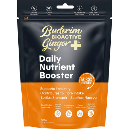 Buderim Ginger Bioactive + Daily Nutrient Booster 180g Payless 4 Organics