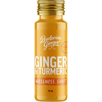 Buderim Ginger Ginger & Turmeric Wellness Shot 50ml (Pack of 10) Payless 4 Organics