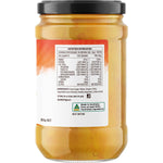 365g jar of Buderim Ginger Original Ginger Marmalade with a gold label on a white background.