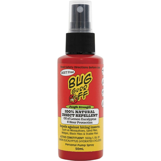 Bug-Grrr Off 100% Natural Insect Repellent Jungle Strength Spray 50ml Payless 4 Organics