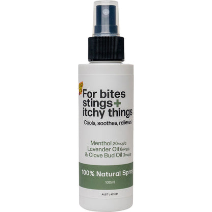 Bug-Grrr Off For bites stings + itchy things 100% Natural Spray 100ml Payless 4 Organics