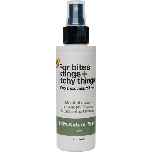 Bug-Grrr Off For bites stings + itchy things 100% Natural Spray 100ml Payless 4 Organics