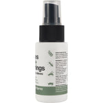 50ml bottle of Bug-Grrr Off 100% Natural Spray for bites and stings with a green and white label.