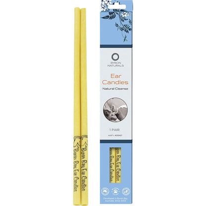Byron Naturals Ear Candles Organic Beeswax & Muslin Cotton 2 Pack (Pack of 12) Payless 4 Organics