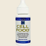 30ml bottle and box of Cellfood Liquid Food Formula, a dietary supplement for oxygen and nutrient support.