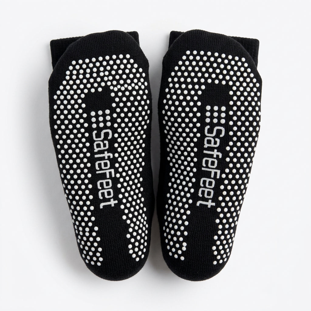 Socks SafeFeet Regular (2-6) Pair Non-Slip Pair Black Regular 2-6 BareMedical · Default Title