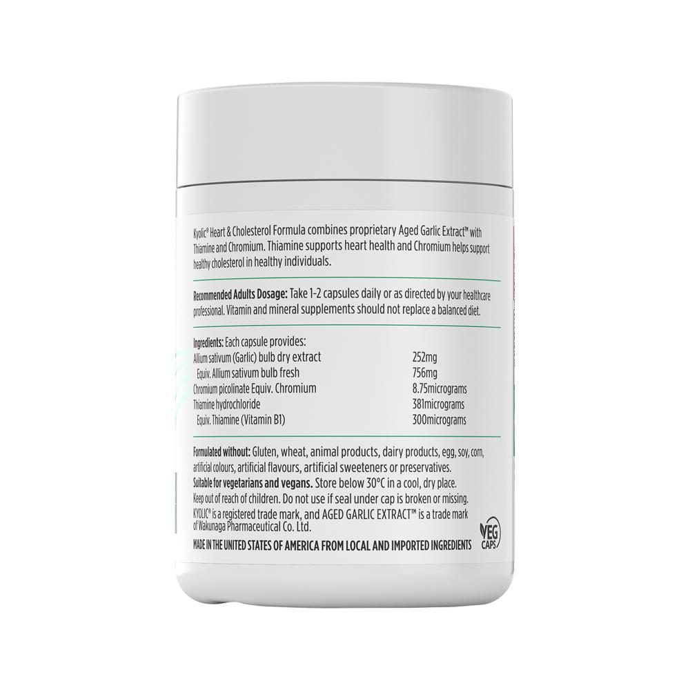 NutraLife Kyolic (Aged Garlic Extract) Heart & Cholesterol Formula 120 Capsules