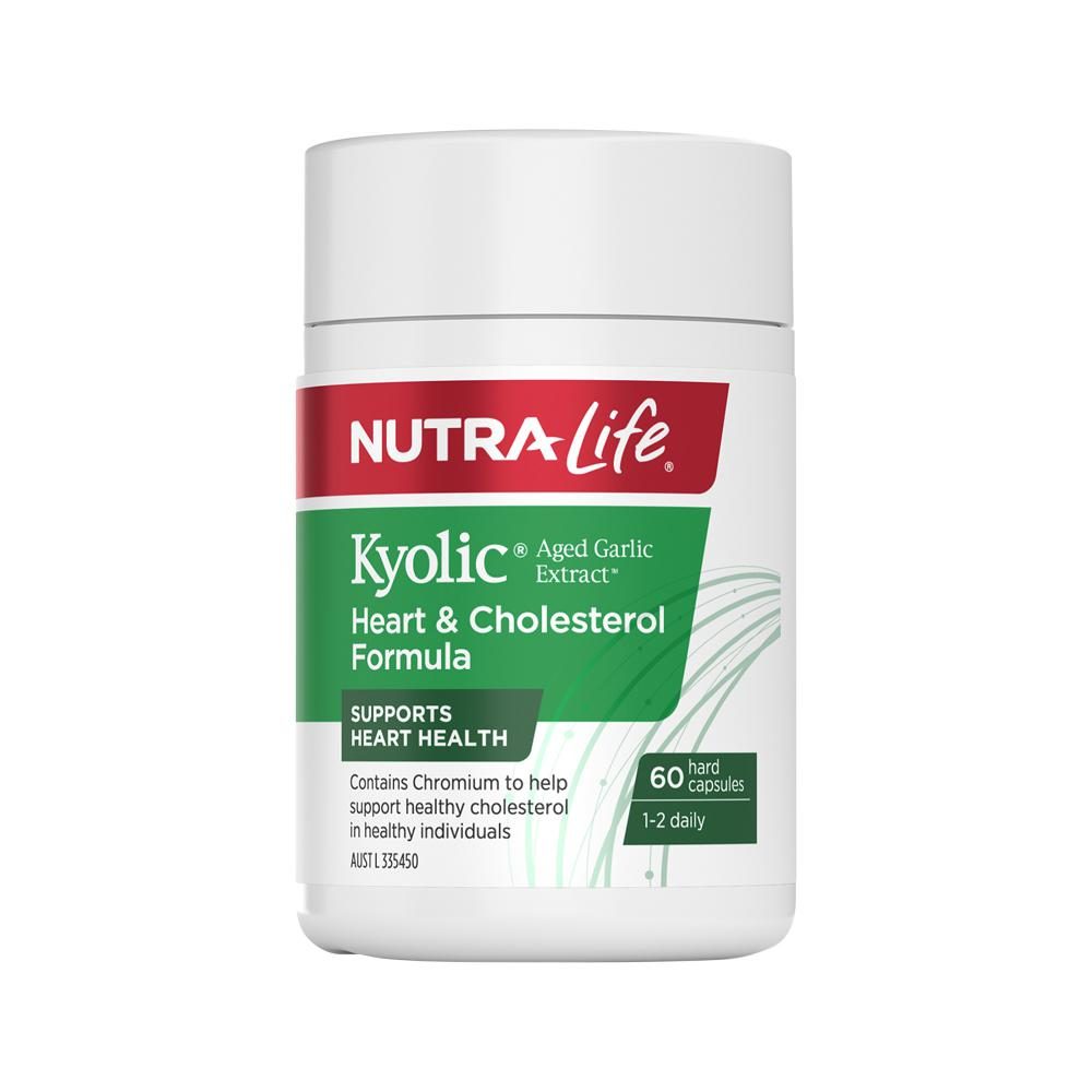NutraLife Kyolic (Aged Garlic Extract) Heart & Cholesterol Formula 60 Capsules