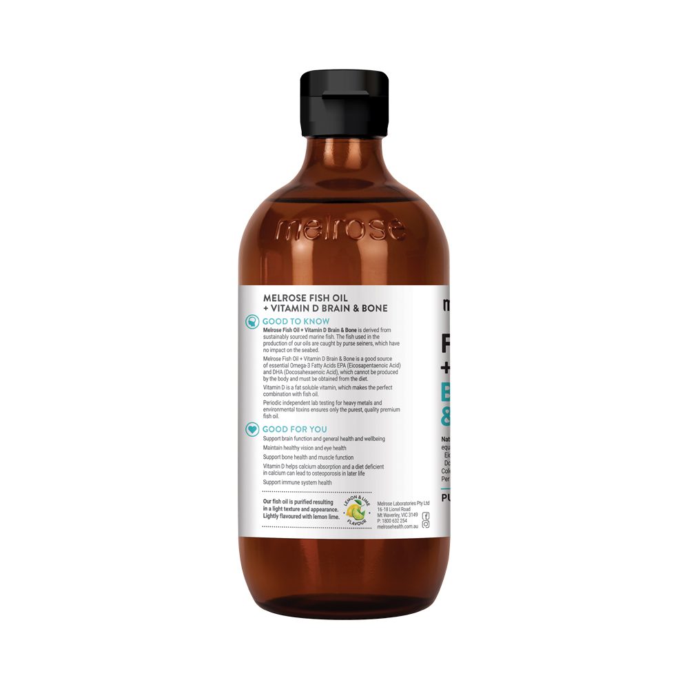 Melrose Fish Oil + Vitamin D (Brain & Bone) 500ml